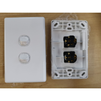 Two Gang Switch - White Cover